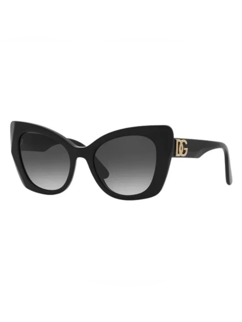 🛍️NWT Dolce & Gabbana Black and Gold Women's Low Bridge Fit Sunglasses, DG4405